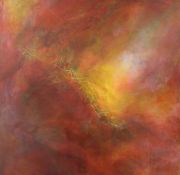 c.lambe-hell-from-a-distance-mixed-media-on-canvas.-48x48-inches.-1800