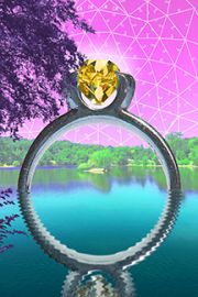 Baird_Jamaica-Pond-w-Yellow-Diamond-09-4x6-vaporwave