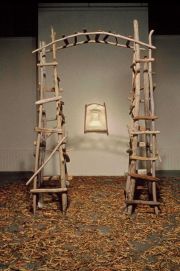 Forbidden Entry- USC Fisher Gallery, 1990, Mixed Media Installation