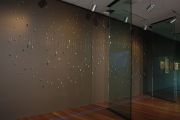 Rainfall, de Young; Paper Mache, beeswax, copper wire Installation, 2009