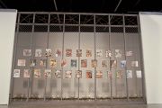 Collaboration with incarcerated artists' self-portrait collage workshop, 1993, El Camino College