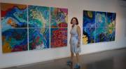 Ocean Invadors and Sea Monster with artist