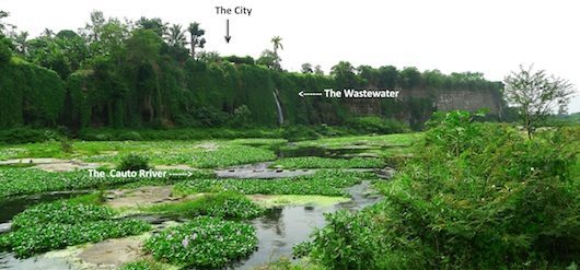Principal Problem: The wastewater run-off from the city of Palma Soriano directly to the Cauto River.  
