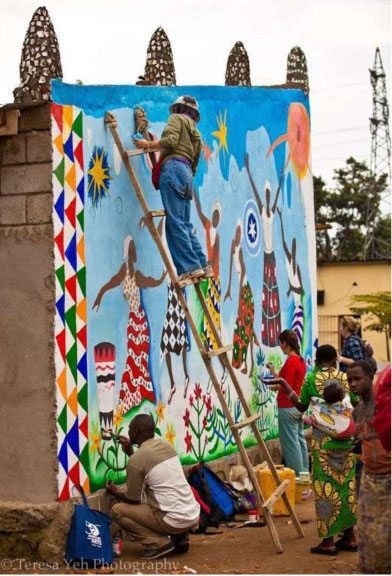 Mural Project Rwanda, Lily Yeh.